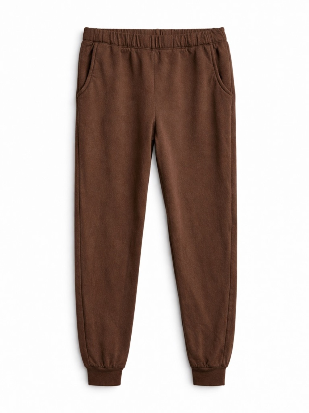 Monrow Softfleece Joggers Brown Elastic Waist Lounge Pants Size Small revolve - Picture 6 of 7